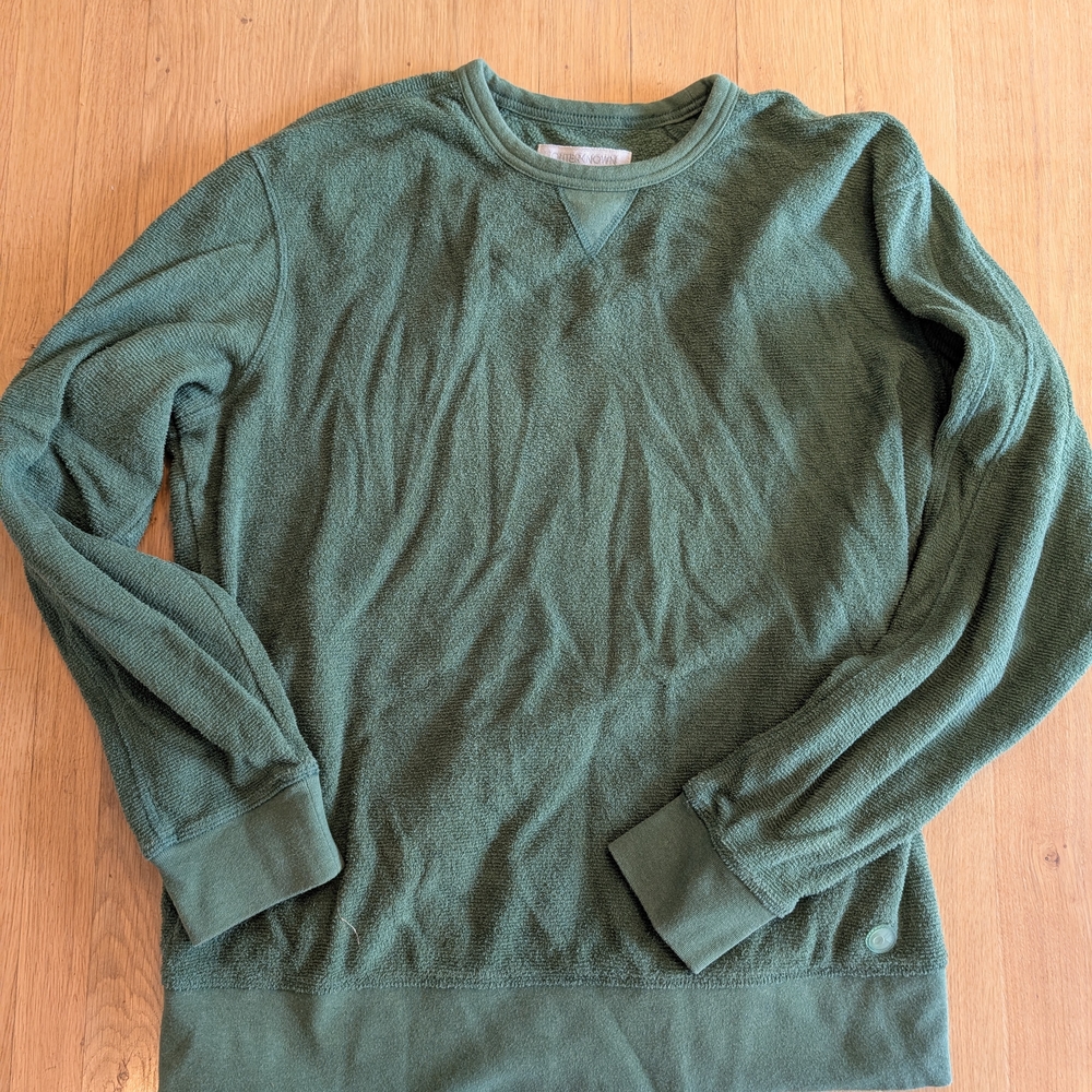 Outerknown Green Crew Neck Men's Sweater